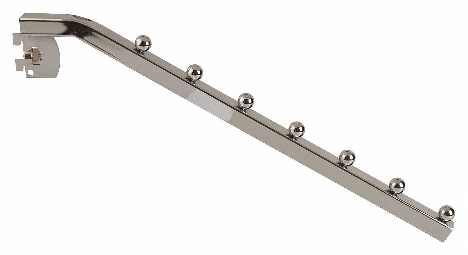 Tubing Waterfall: Single, 1 in Slot Spacing, 1/2 in Slot Lg, 1 in x 12 in x 1 in, Chrome