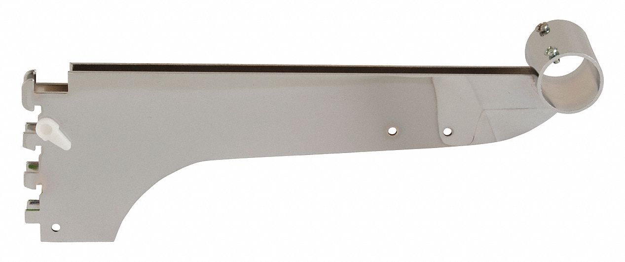 Round Tubing Bracket: Double, 1 in Slot Spacing, 1/2 in Slot Lg, 1/8 in x 12 in x 3 in