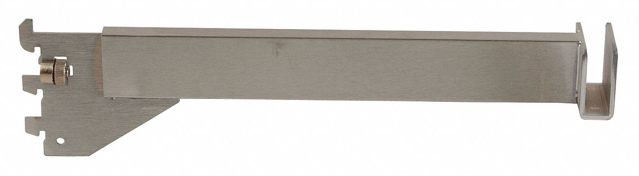 Rectangular Tubing Bracket: Single, 1 in Slot Spacing, 1/2 in Slot Lg, 1/8 in x 12 in x 3 in