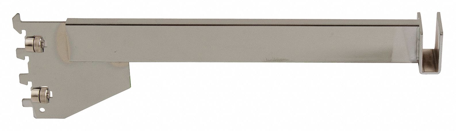 Rectangular Tubing Bracket: Single, 1 in Slot Spacing, 1/2 in Slot Lg, 1/8 in x 14 in x 3 in
