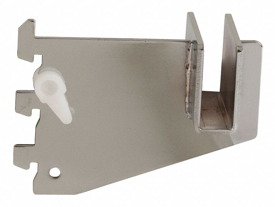 Rectangular Tubing Bracket: Single, 1 in Slot Spacing, 1/2 in Slot Lg, 1/8 in x 3 in x 3 in