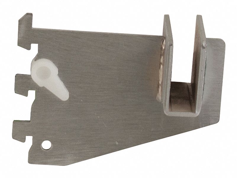 Rectangular Tubing Bracket: Single, 1 in Slot Spacing, 1/2 in Slot Lg, 1/8 in x 3 in x 3 in