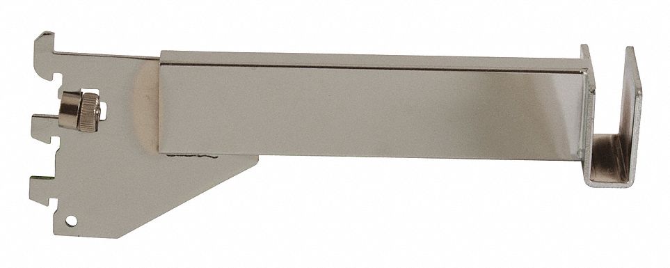 Rectangular Tubing Bracket: Single, 1 in Slot Spacing, 1/2 in Slot Lg, 1/8 in x 8 in x 3 in