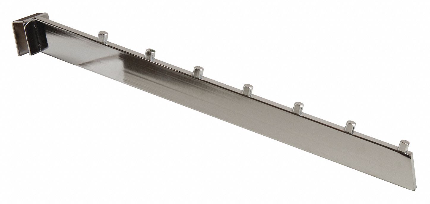 Cube Waterfall: 1/4 in x 18 in x 1 1/2 in, For Rectangular Tube Shape, Ball, Silver, 24 PK