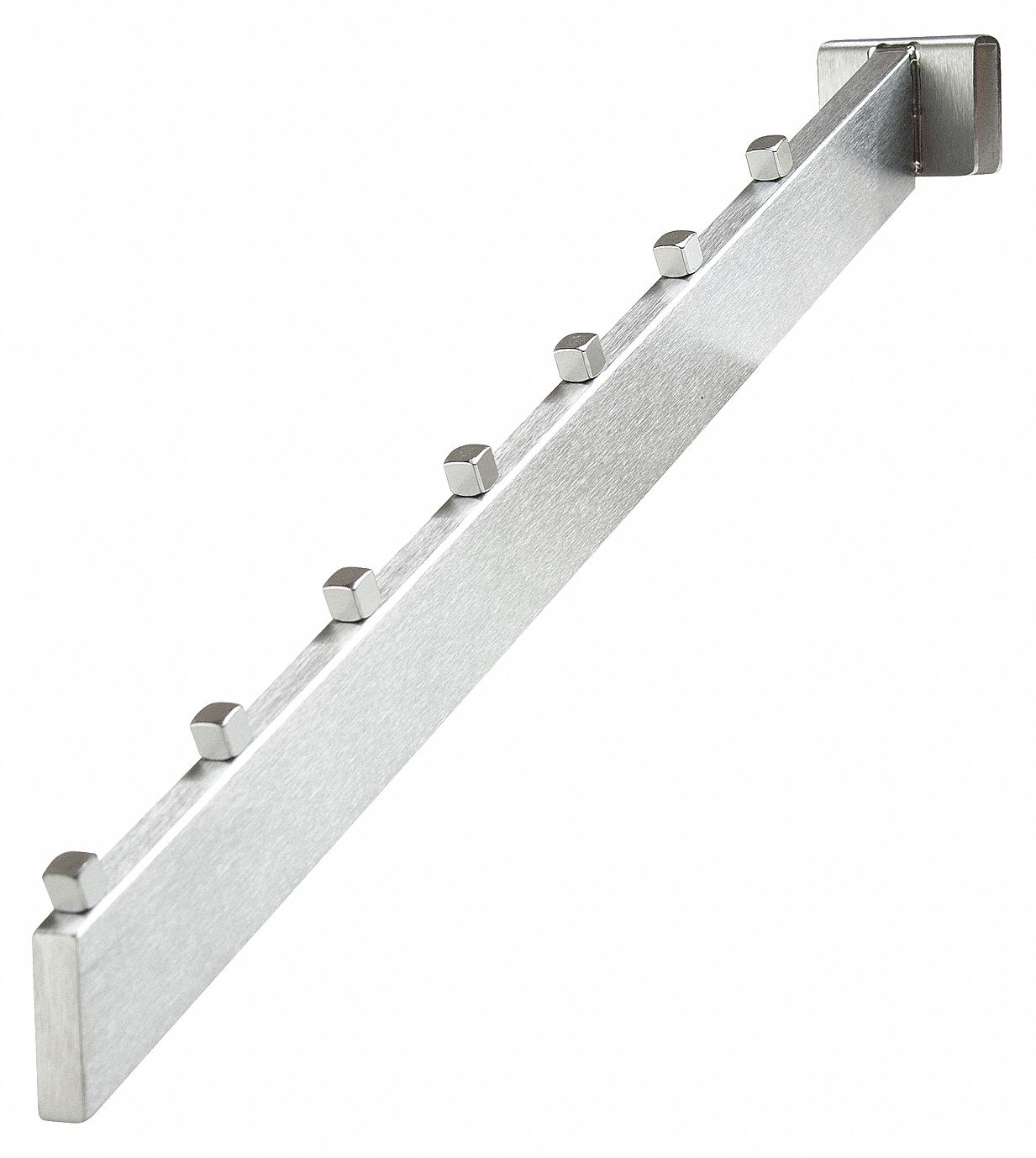 Cube Waterfall: 1/4 in x 18 in x 1 1/2 in, For Rectangular Tube Shape, Ball, Silver, 24 PK