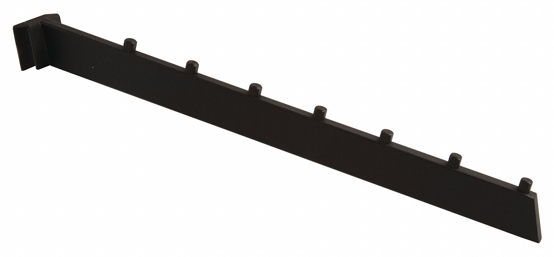 Cube Waterfall: 1/4 in x 18 in x 3 in, For Rectangular Tube Shape, Ball, Black, Matte, 24 PK