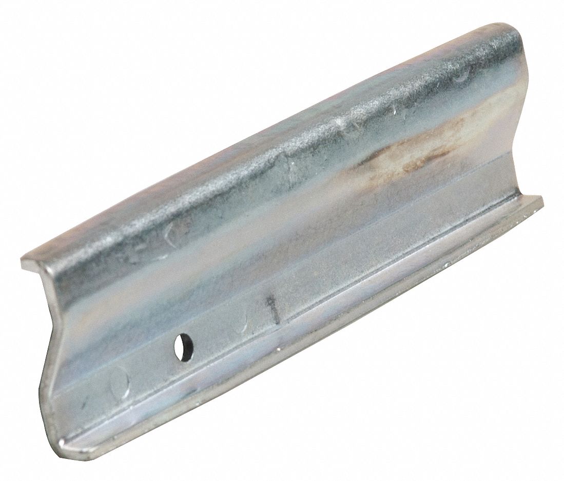 Splicer: Single, 1/8 in x 1/8 in x 1 in, Zinc-Plated, 16 ga Gauge, Silver