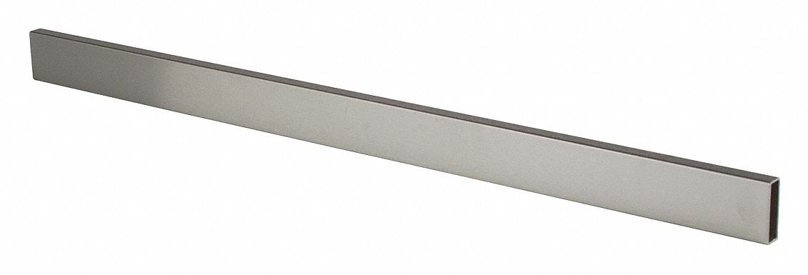 Rectangular Tubing: 1/2 in x 24 in x 1 1/2 in, For Rectangular Tube Shape, Silver, 10 PK