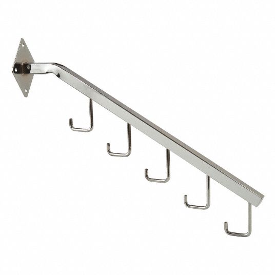 Silver, 3/4 in Overall Ht, Waterfall Rail - 45KV85|TB/5H - Grainger