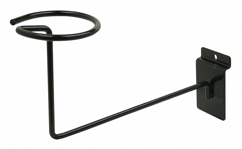 Millinery Displayer: 1/8 in x 8 1/2 in x 4 1/2 in, Black, Semi Gloss, 24 PK