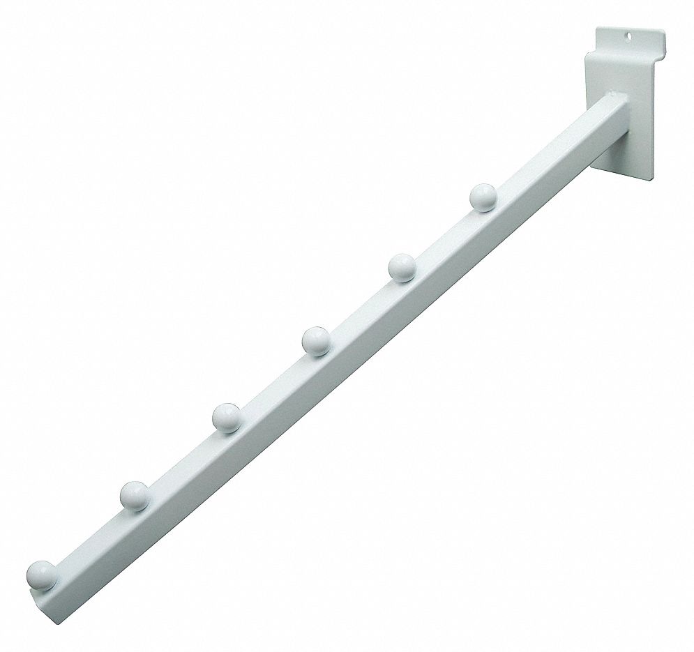 Tubing Waterfall: 1/8 in x 16 in x 3 in, Ball, White, Semi Gloss, 24 PK