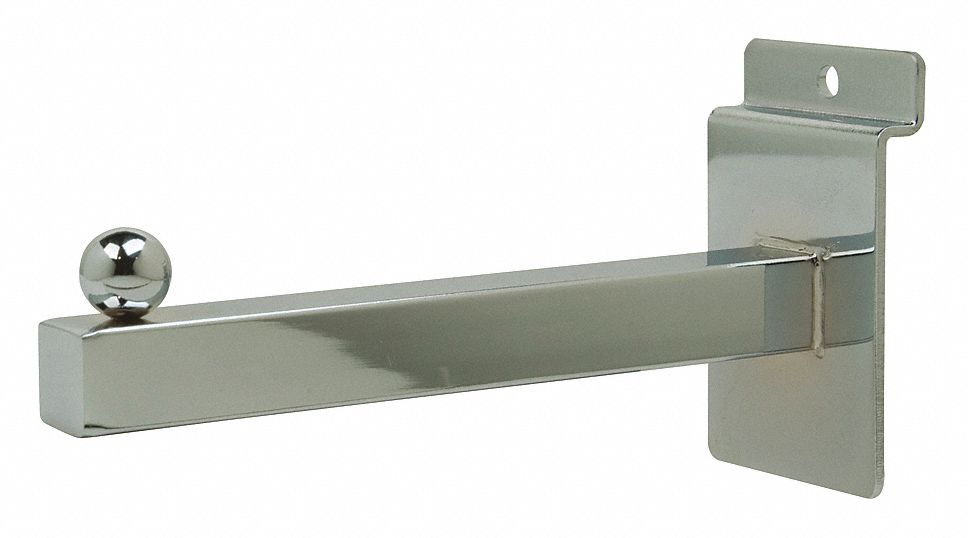 Faceout: 1/8 in x 6 in x 3 in, Ball, Silver, Chrome, 24 PK