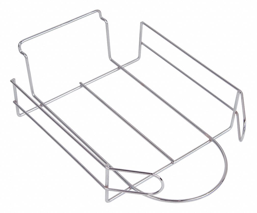 Wire Cap Display: 8 1/2 in x 10 3/4 in x 2 3/4 in, Silver, Chrome, 8 PK