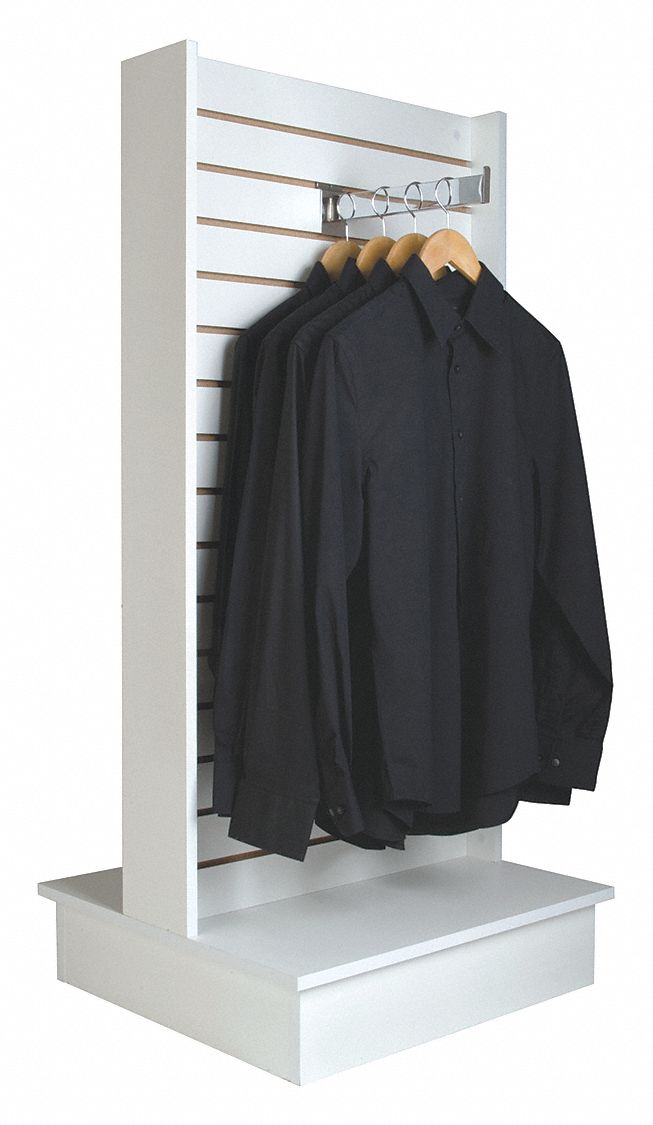 Slatwall Merchandiser Medium-Density Fiberboard, Plastic, Melamine