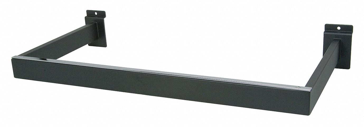 ECONOCO, 22 in x 11 in x 1/2 in, Black, U-Shaped Rectangular Tubing ...