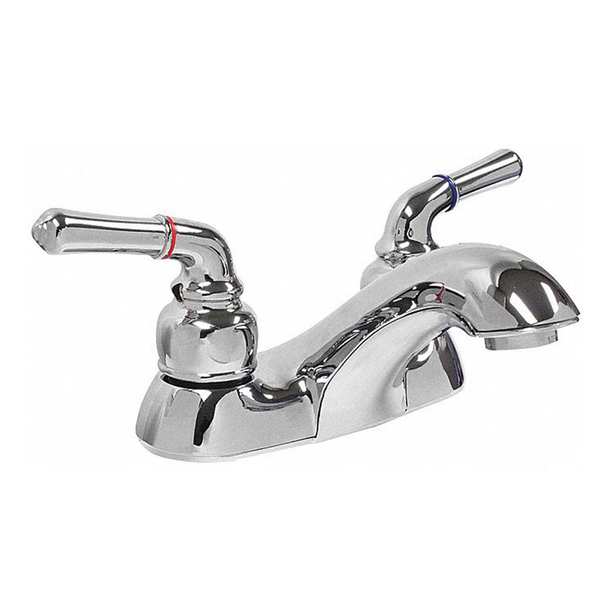 Mid Arc Bathroom Faucet: Silver, Cast Brass, Chrome Finish, 1.2 gpm Flow Rate, Arc