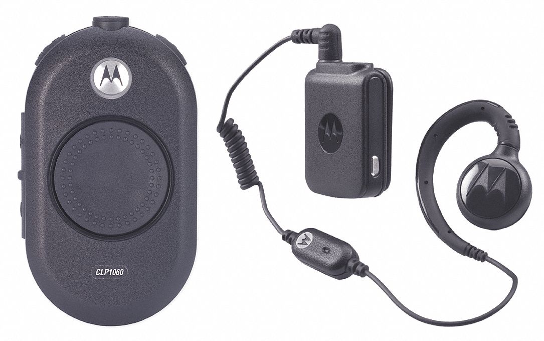 MOTOROLA Handheld Portable Two Way Radio, Motorola CLP, 6, UHF, Analog