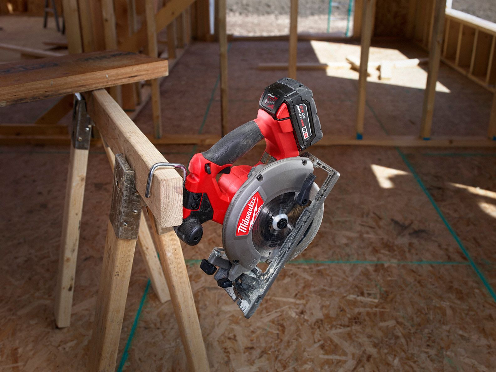 MILWAUKEE Cordless Circ Saw Kit, 61/2 in Blade Dia 45L184273022