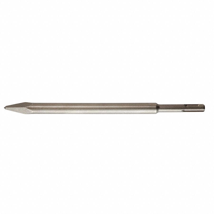 CHISEL BIT, 35/64 IN HEAD W, 10 IN LENGTH, 25/64 IN SHANK DIAMETER, SDS