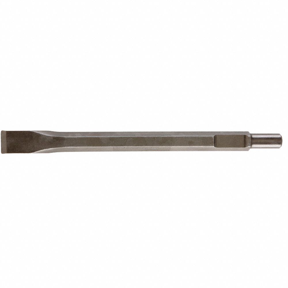 MILWAUKEE Chisel for Spline Tool 1 in Head Wd, 12 in Overall Lg, 3/4