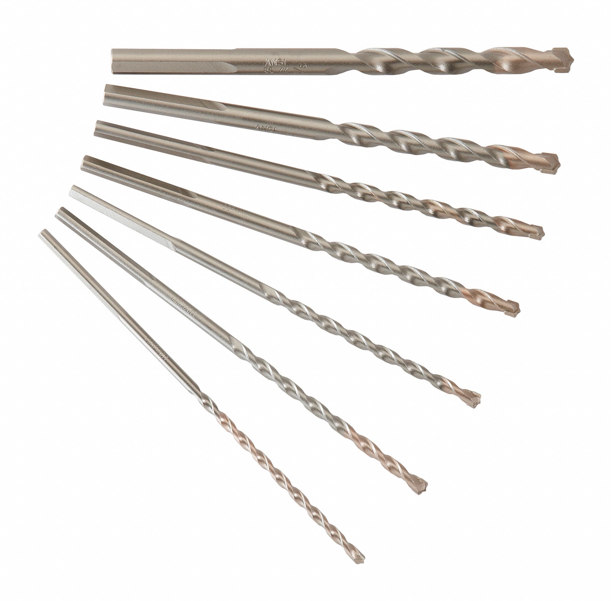 MILWAUKEE Hammer Drill Bit Set, (7) Pieces, PK7 45L37448208852