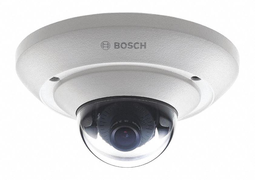 BOSCH IP Camera: 1080p, Color, Miniature Dome, Fixed, 12V DC, 2 MP, 0.4 ...
