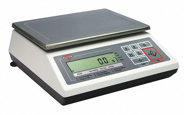 Compact Bench Scale: 6, 200 g Capacity, 0.1 g Readability, ct/g/gr/kg/lb/oz/ozt/pwt