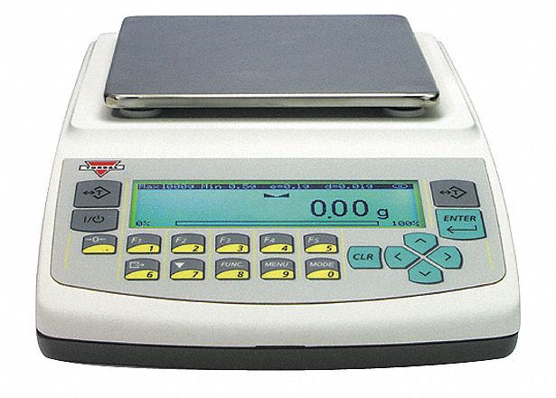 Compact Bench Scale: 4, 000 g Capacity, 0.01 g Readability, ct/g/gr/kg/lb/mg/oz/ozt/pwt