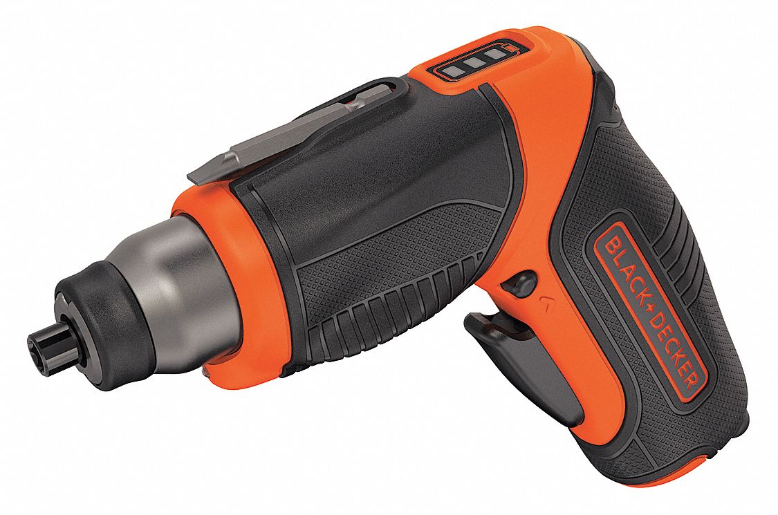 BLACK & DECKER Screwdriver, Cordless, 190 RPM 45LR39BDCS40BI Grainger