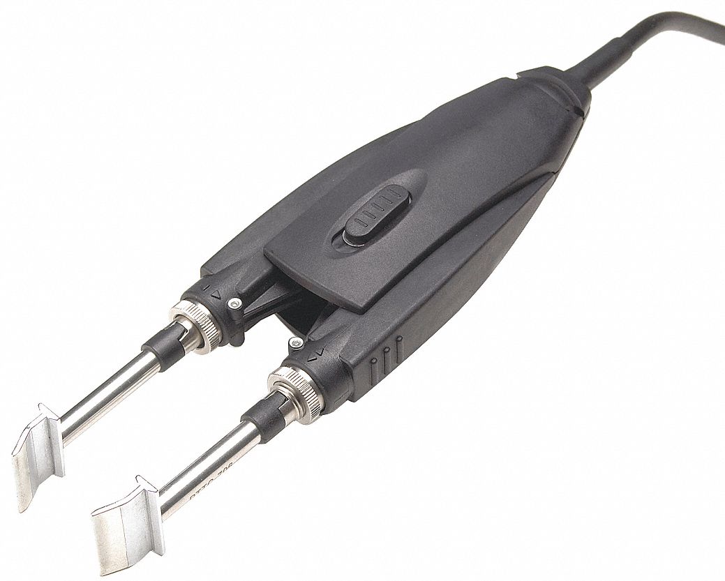 METCAL, 80 W, Tweezers Tip, Precision Tweezers Handpiece 45LR43MX