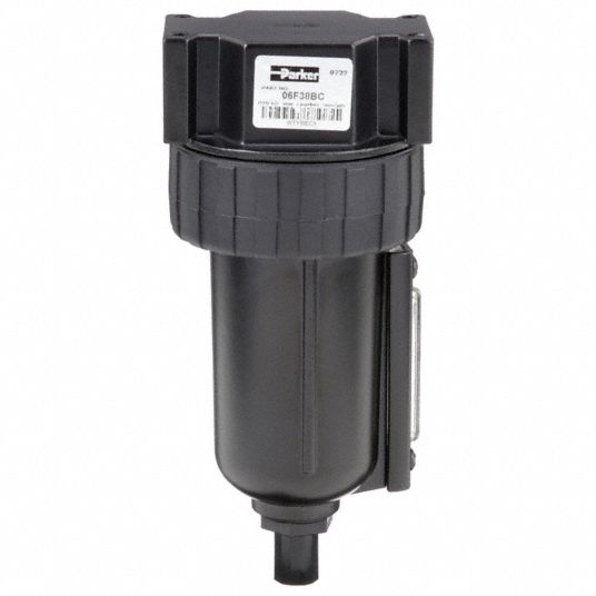 PARKER, Particulate, 1/2 in NPT, Compressed Air Filter 45LU9706F38BC