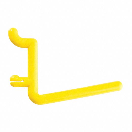 FUNCTIONAIRE Single Rod Pegboard Hook 1/4 in Peg Hole, For 1 in