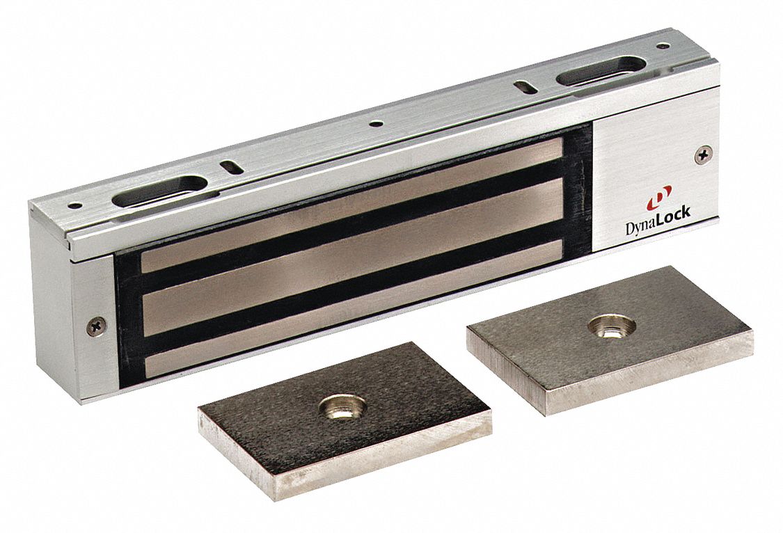 Electromagnetic Lock: 11 in Lg, 1 1/2 in Wd, 2 3/4 in Ht