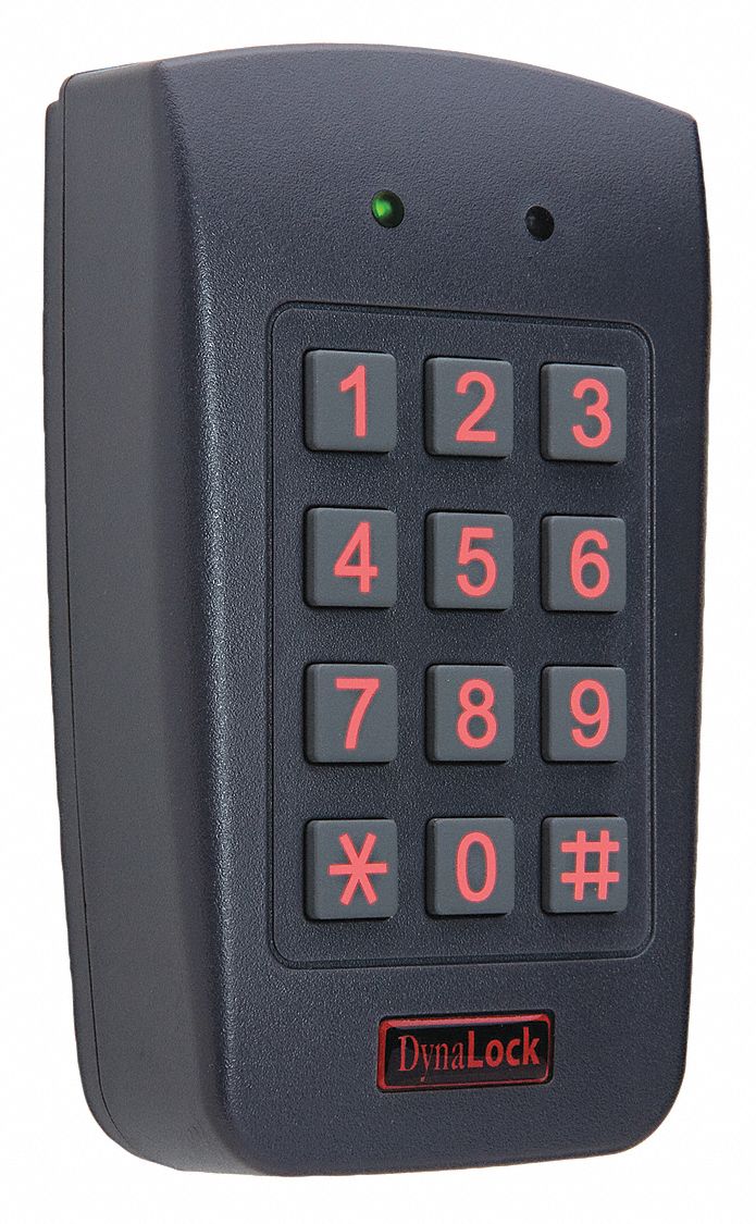 Access Keypad Plastic Blue 4in. Hx3in. W