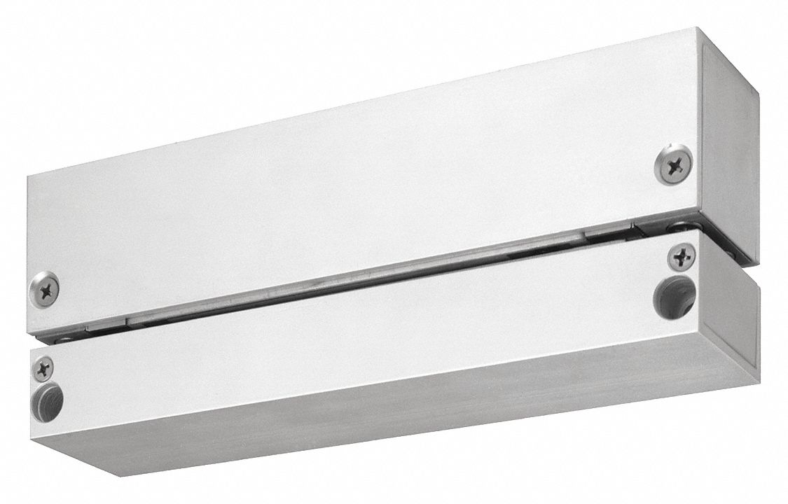 Electromagnetic Lock: 8 in Lg, 1 5/8 in Wd, 1 1/2 in Ht