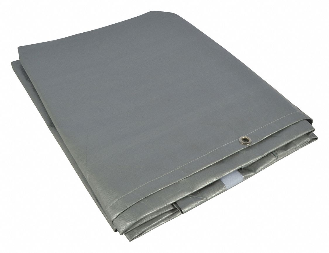 Endwall with Door: Gray, Polyethylene, 93 in Overall Wd, 92 in Overall Ht