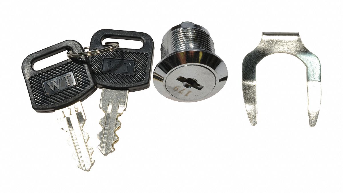 Westway Locks 5/8 Cabinet Locks with Keys–Keyed Alike Lock with 2 Keys,  Keycode(E45)–Non-Key Retaining Function–Suitable for File Cabinet Lock,  Mailbox Lock, Latch Toolbox Lock, Control Box Lock 