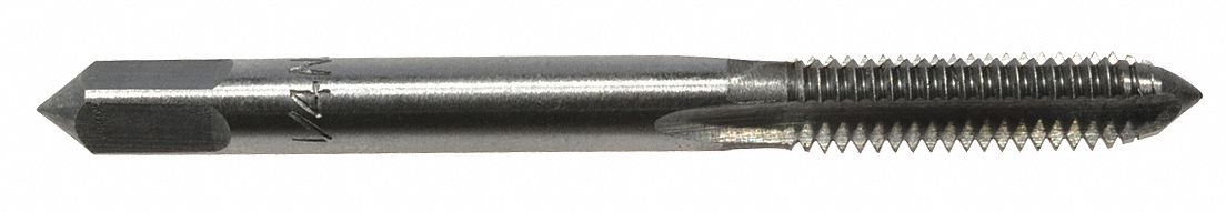 ALLOY STEEL PLUG TAP,1/4-24 UNF