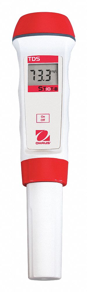 TDS Meter: 1, 000 mg/L TDS Range - Max, 1 mg/L TDS Resolution, +/-2.5% FS TDS Accuracy, Digital