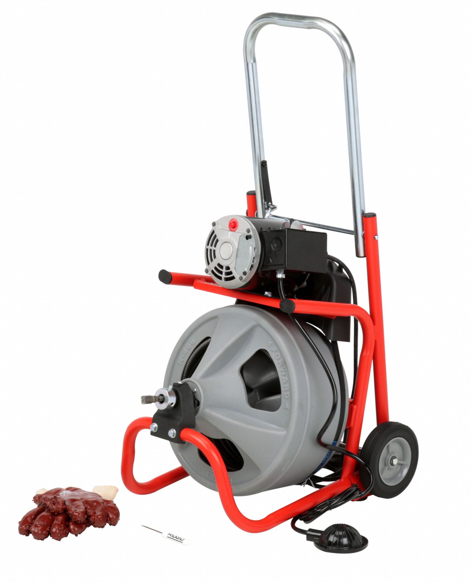 RIDGID Drain Cleaning Machine: 1-1/2 in to 4 in Drain Line I.D. Size ...