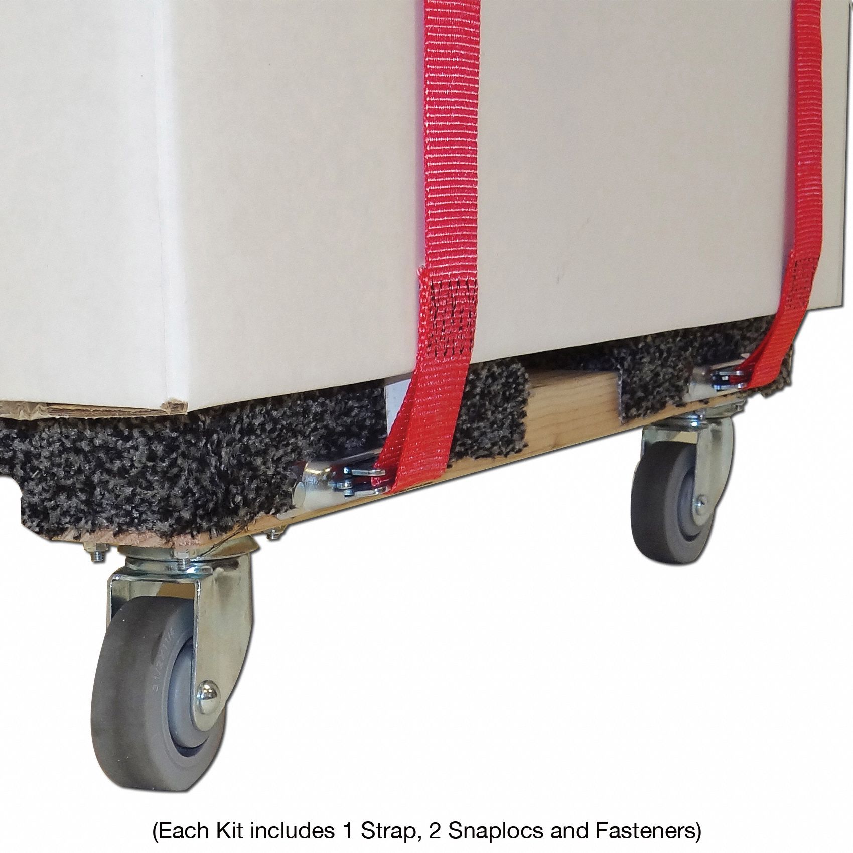 SNAPLOC Wood Dolly Strap Anchor Kit with Cam Steel, 1,000 lb Working