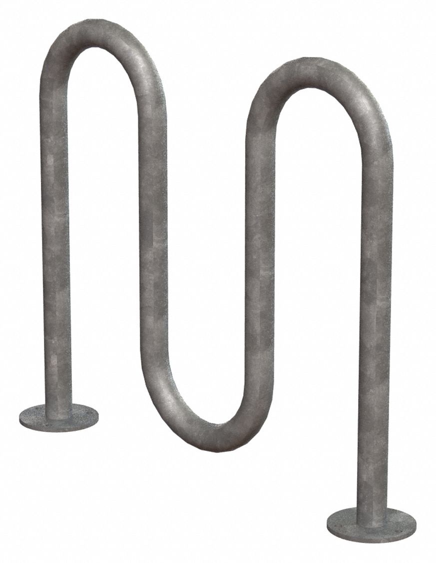 BIKE RACK,GALV,(5)BIKES,36 IN. H,3 IN. W