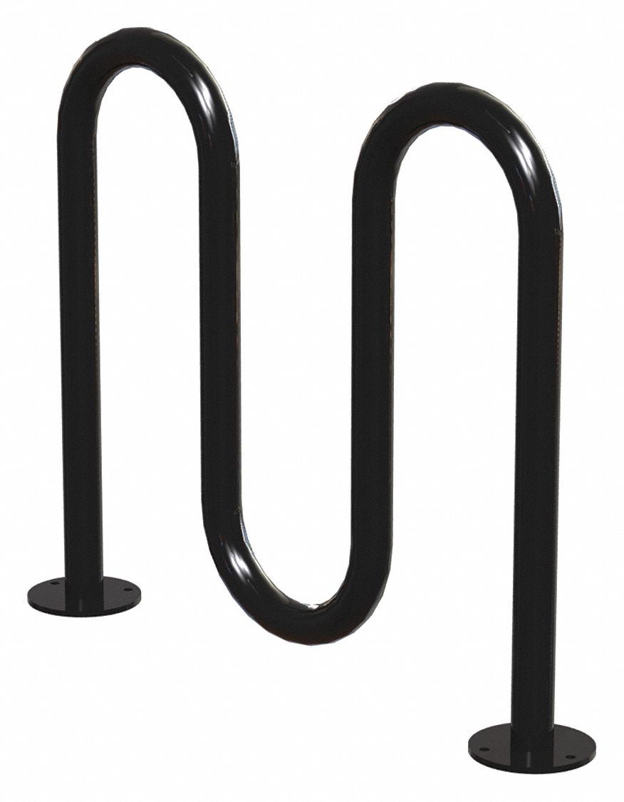 BIKE RACK,BLK,(5) BIKES,36 IN. H,3 IN. W