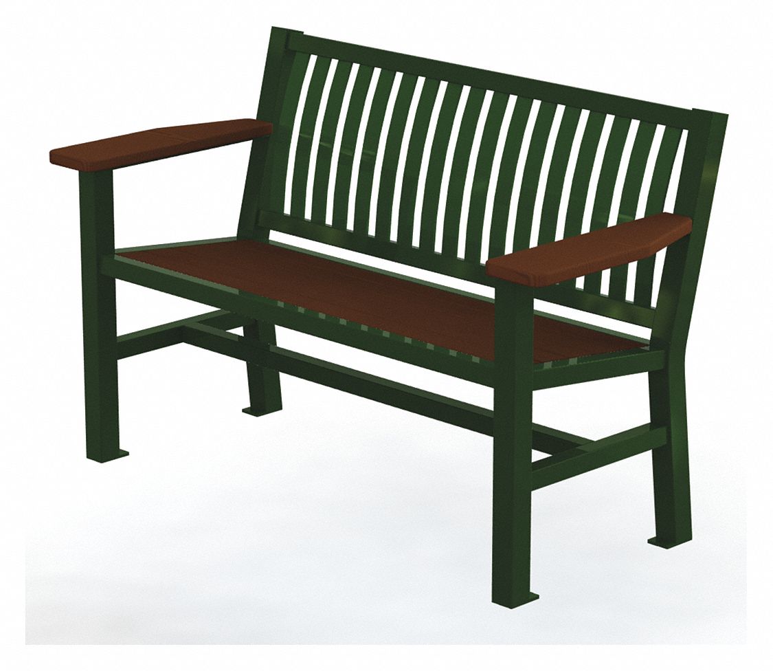 Ipe Outdoor Bench Green