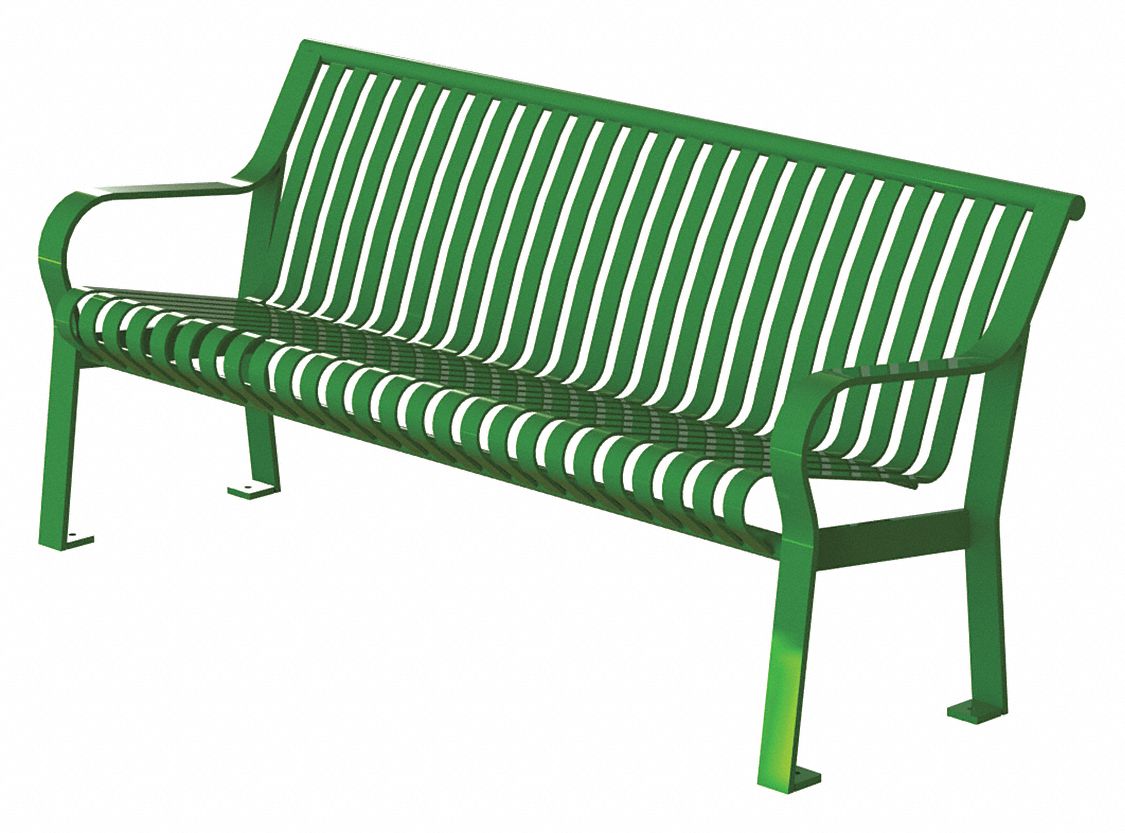 Green best sale garden bench