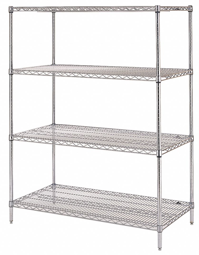 Metal Shelving, 10 ga., 48" W, 24" D