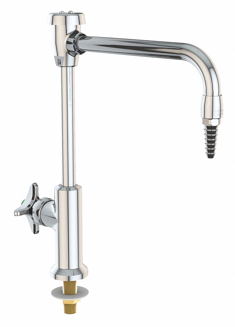 Watersaver, Chrome Finish, Gooseneck Laboratory Faucet 45MN84
