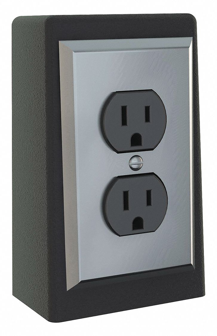 Electrical Pedestal: 2 3/4 in Overall Lg, 3 3/8 in Overall Wd, Aluminum