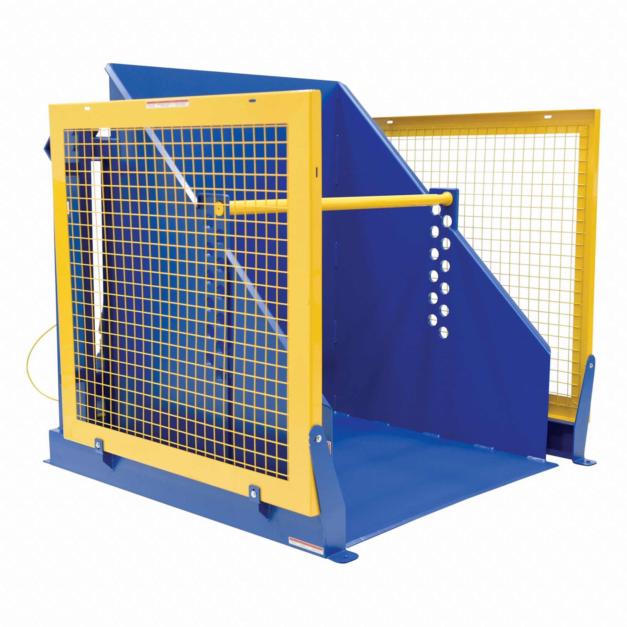 Box Dumper, 48 in. H, 2000 lb., Steel, 2 HP