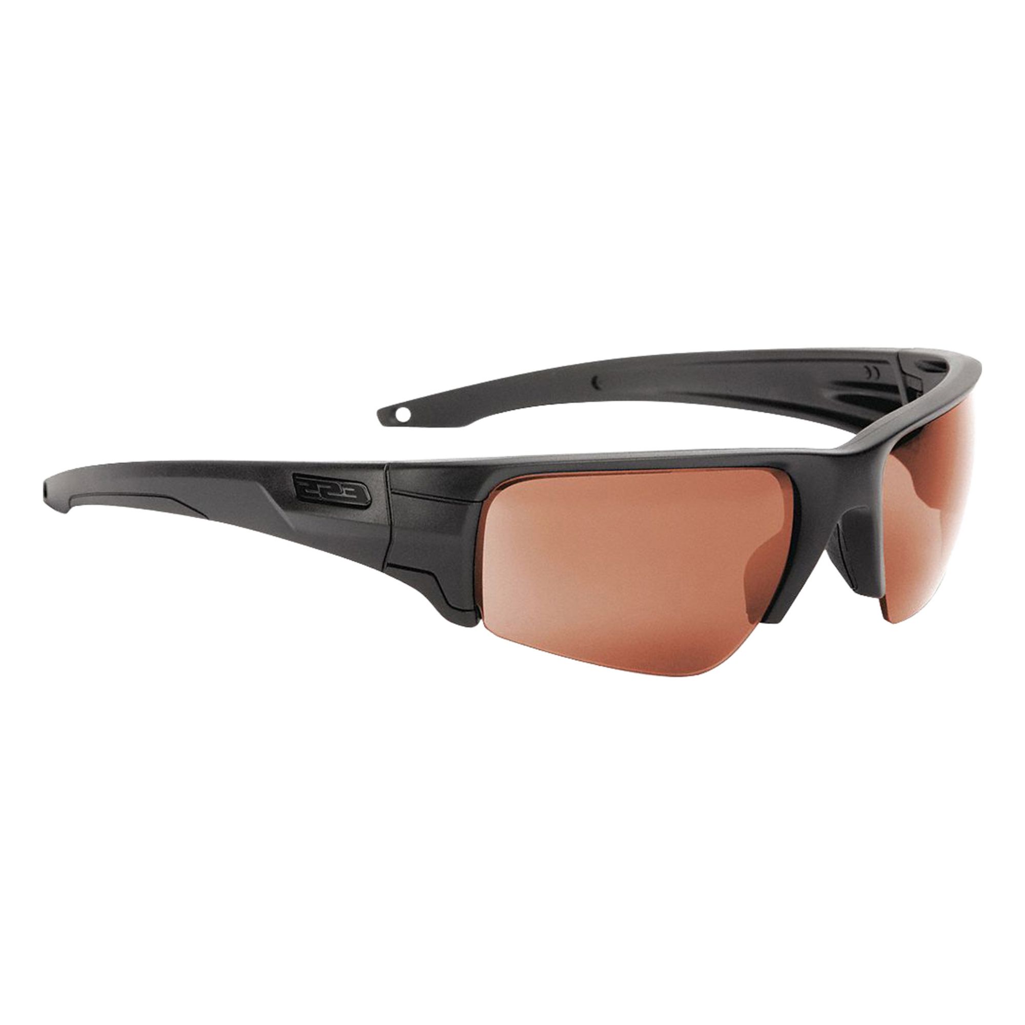 Safety Glasses: Copper Lens Color, Half-Frame, Black Frame Color, Crowbar(TM)